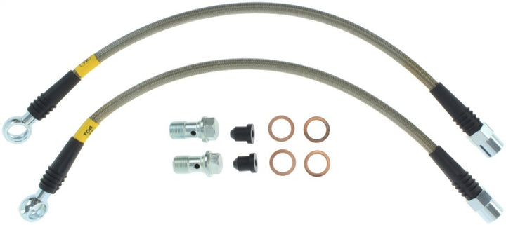 StopTech 01-05 Audi Allroad Rear Stainless Steel Brake Line Kit.