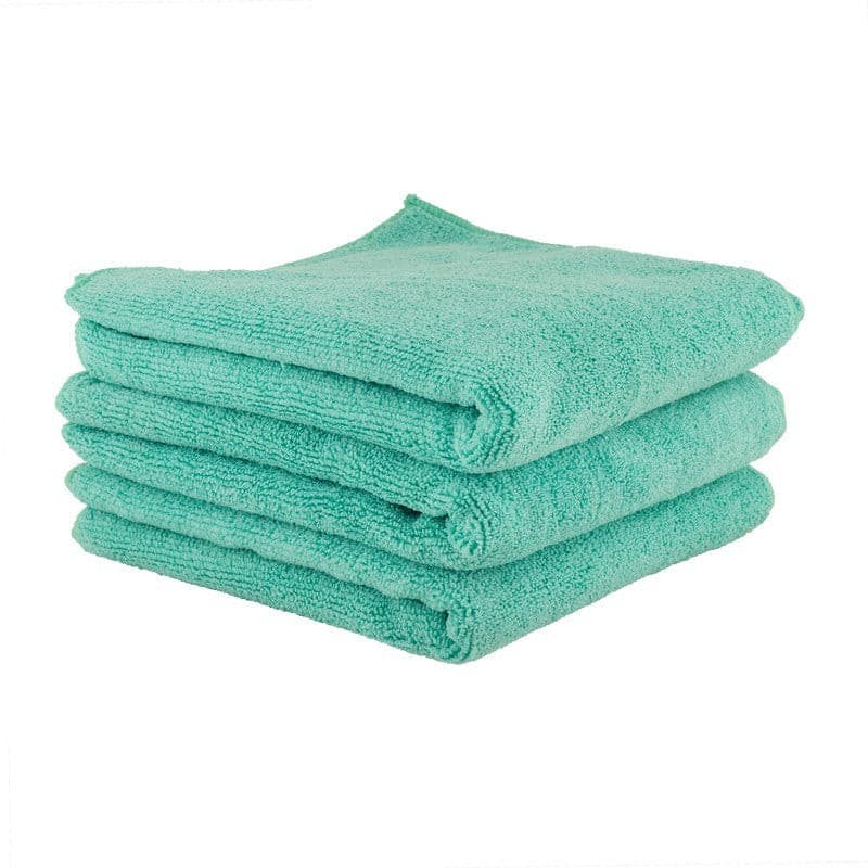 Chemical Guys Workhorse Microfiber Towel (Exterior)- 16in x 16in - Green - 3 Pack.