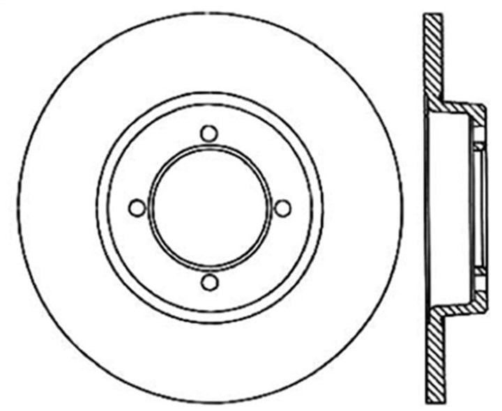 StopTech Slotted & Drilled Sport Brake Rotor.