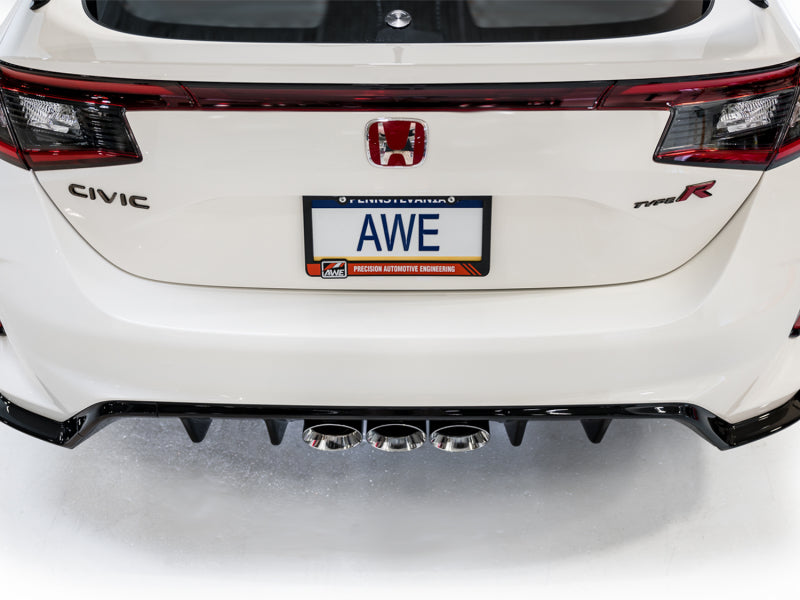 AWE Tuning 2023 Honda Civic Type R FL5 Touring Edition Exhaust w/ Triple Chrome Silver Tips.