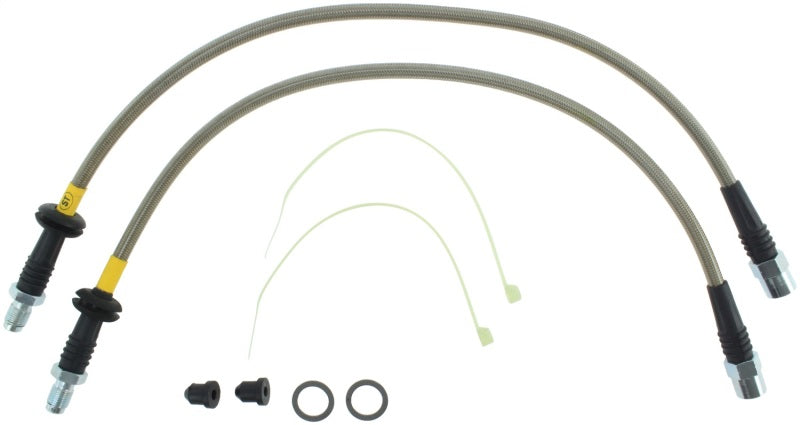 StopTech 96-02 BMW Z3 / 06-09 Z4 / 92-00 318i / 97-00 323 / 90-99 BMW 325/328 SS Front Brake Lines.