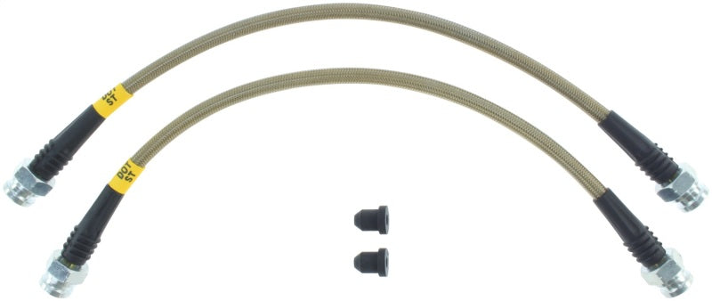 StopTech 07-08 Honda Fit Stainless Steel Rear Brake Lines.