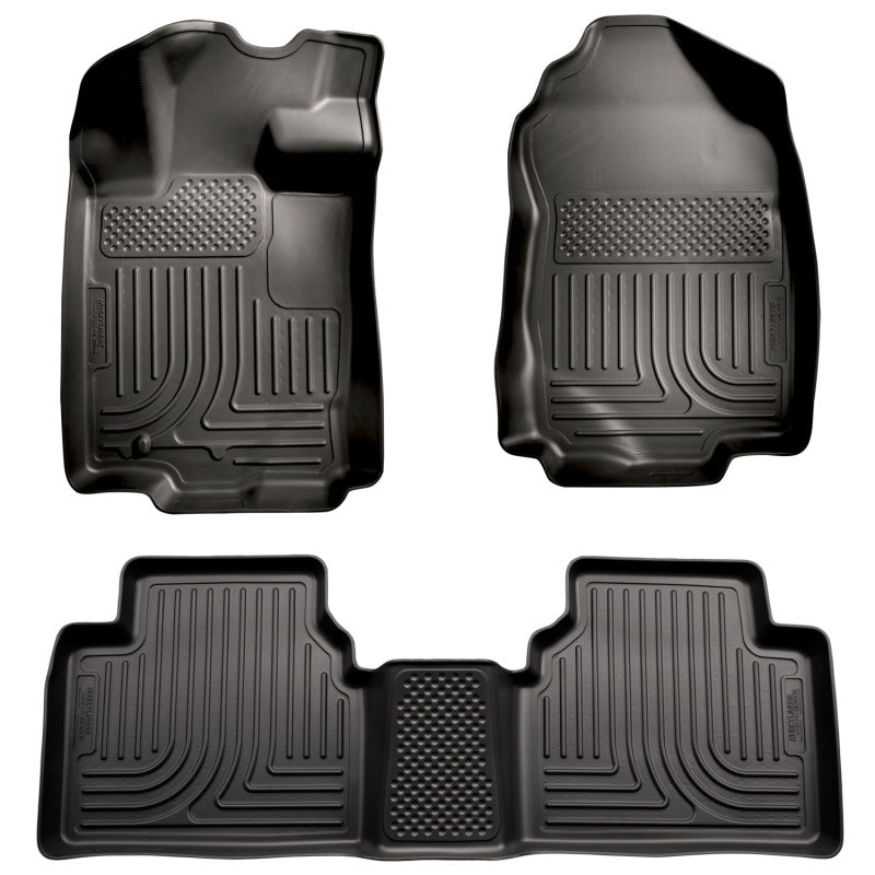 Husky Liners 10-12 Ford Fusion/Lincoln MKZ (FWD) WeatherBeater Combo Black Floor Liners.