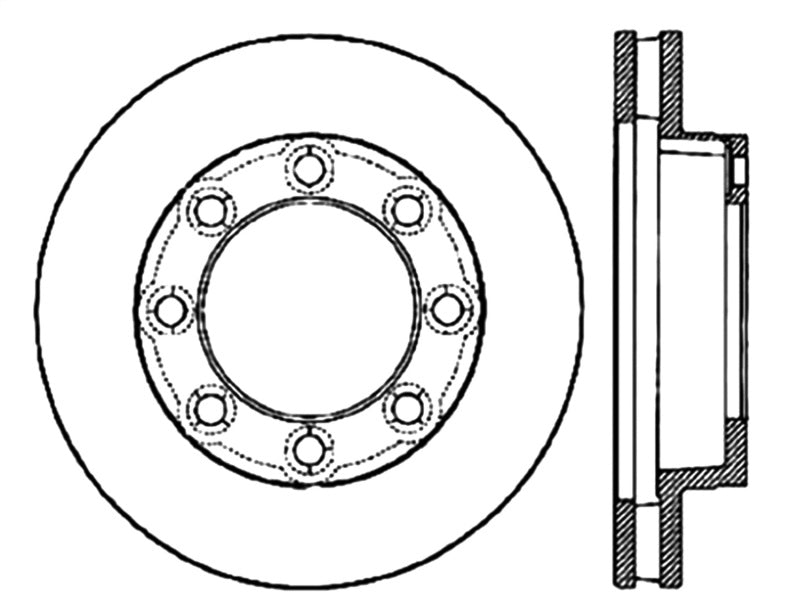 StopTech Slotted & Drilled Sport Brake Rotor.