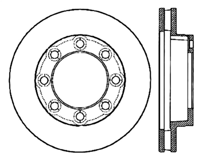 StopTech Slotted & Drilled Sport Brake Rotor.