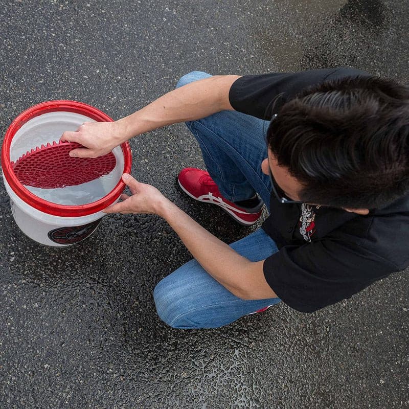 Chemical Guys Cyclone Dirt Trap Car Wash Bucket Insert - Red.