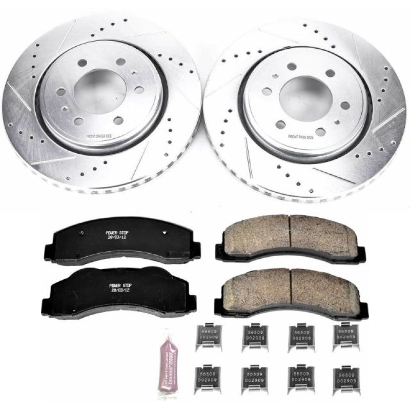 Power Stop 10-18 Ford Expedition Front Z23 Evolution Sport Brake Kit.