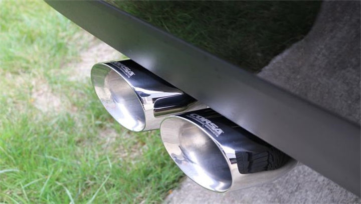 Corsa 3in Inlet 4in Pro Series Twin Side Swept Exhaust Tip Kit.