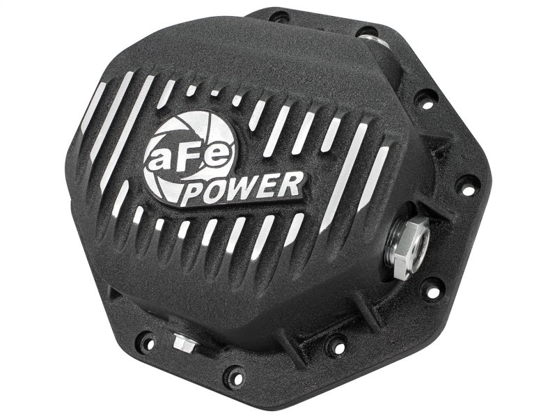 AFE Rear Differential Cover (Black Machined; Pro Series); Dodge/RAM 94-14 Corporate 9.25 (12-Bolt).