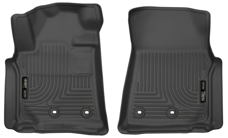 Husky Liners 13-16 Lexus LX570 / 13-16 Toyota Land Cruiser Weatherbeater Black Front Floor Liners.