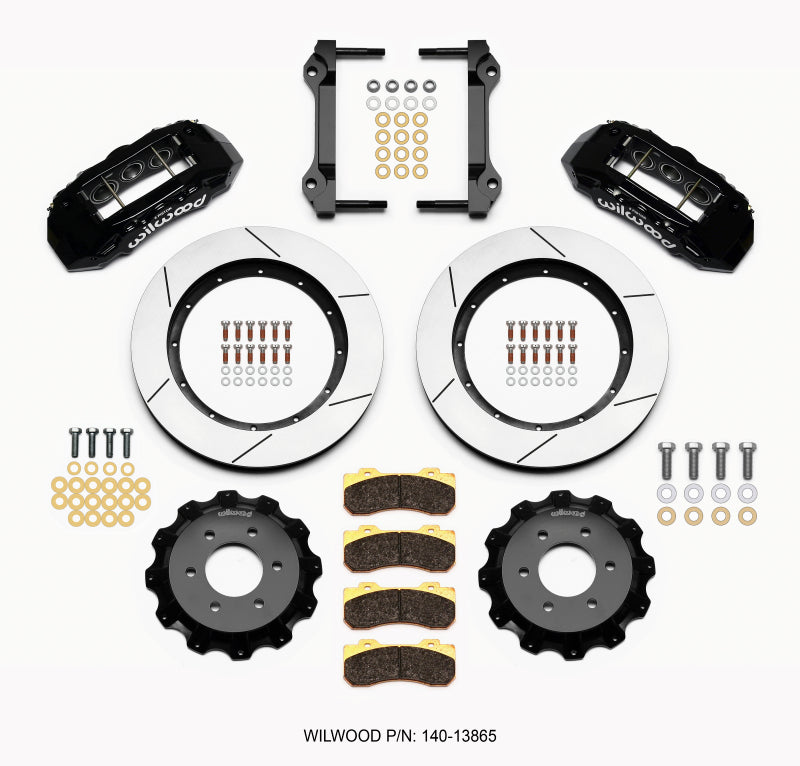 Wilwood TX6R Front Kit 15.50in Black 2010-Up Ford F150 (6 lug).
