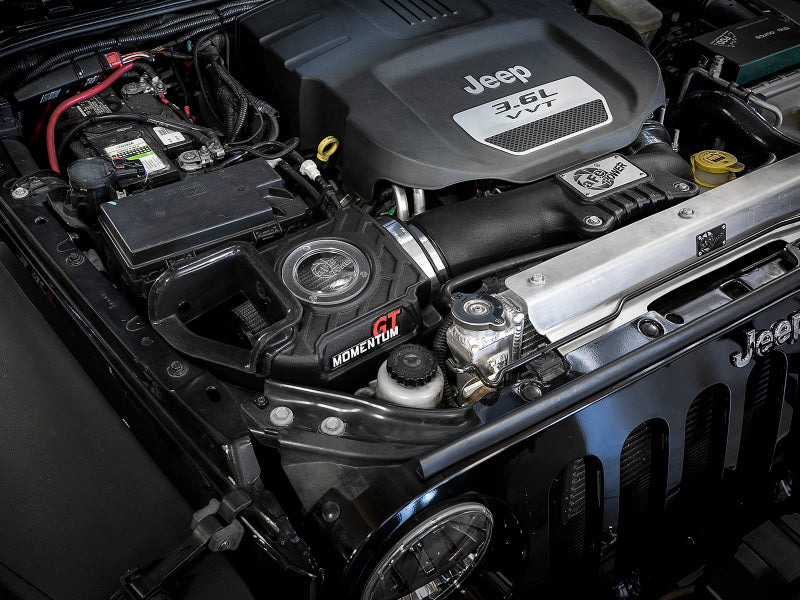 aFe Momentum GT Pro DRY S Cold Air Intake System 12-18 Jeep Wrangler JK V6 3.6L.