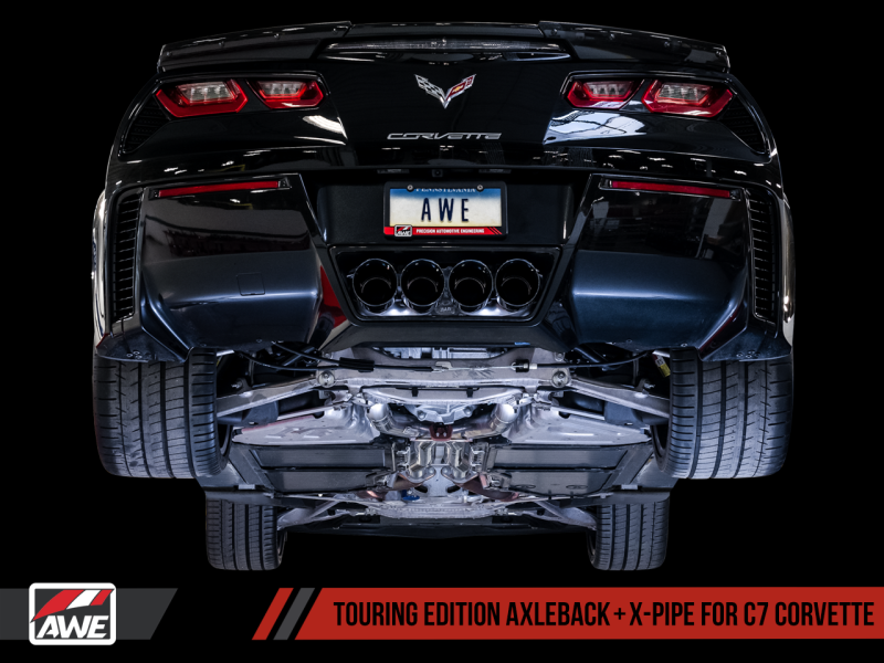 AWE Tuning 14-19 Chevy Corvette C7 Z06/ZR1 Touring Edition Axle-Back Exhaust w/Black Tips.