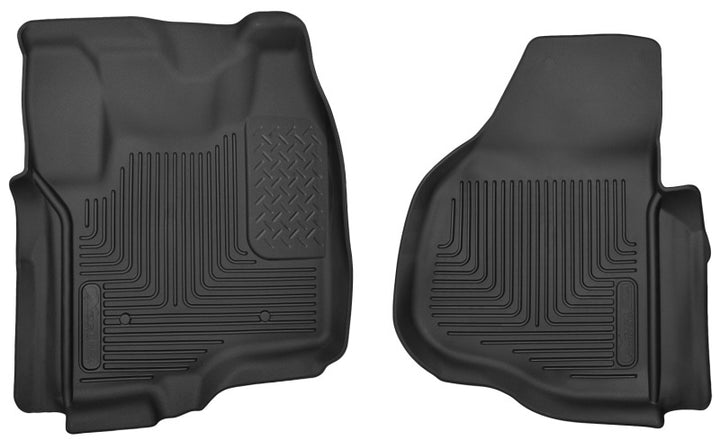 Husky Liners 12-13 F-250/F-350/F-450 Super Duty X-Act Contour Black Front Floor Liners.