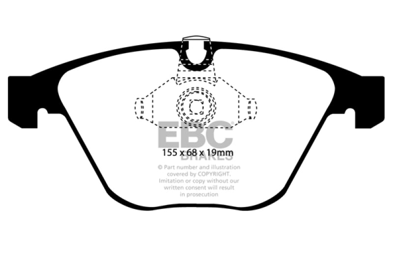 EBC 08-10 BMW M3 4.0 (E90) Yellowstuff Front Brake Pads.