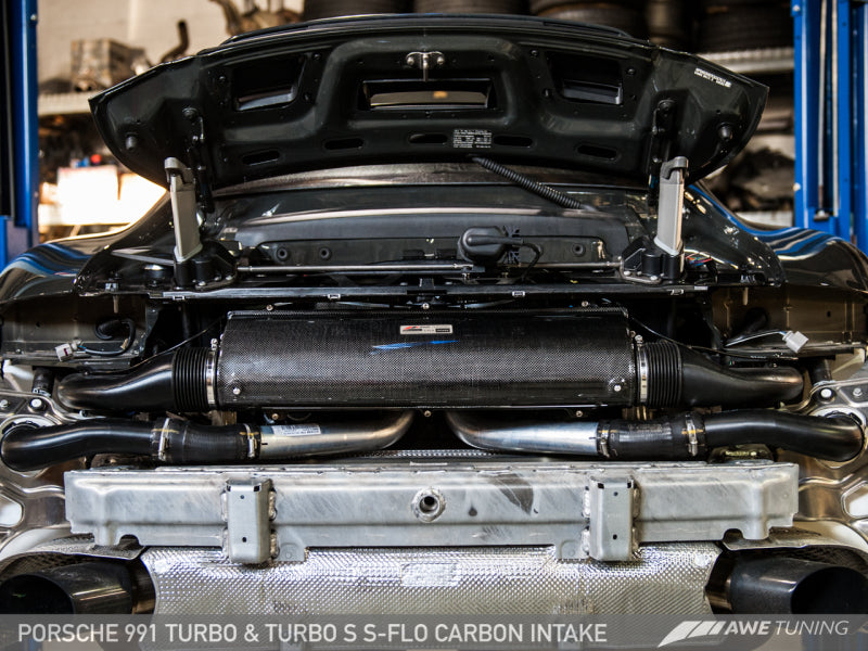 AWE Tuning Porsche 991 (991.2) Turbo and Turbo S S-FLO Carbon Intake.