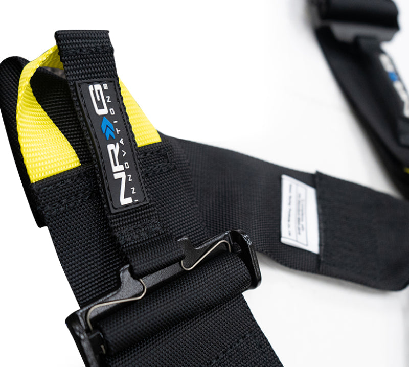 NRG FIA 6pt 2in. Shoulder Belt for HANS Device/ Rotary Cam Lock Buckle/ 3in. Waist Belt - Black.
