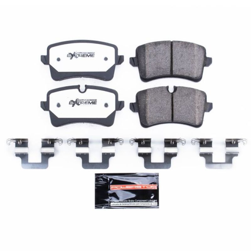 Power Stop 12-18 Audi A6 Rear Z26 Extreme Street Brake Pads w/Hardware.