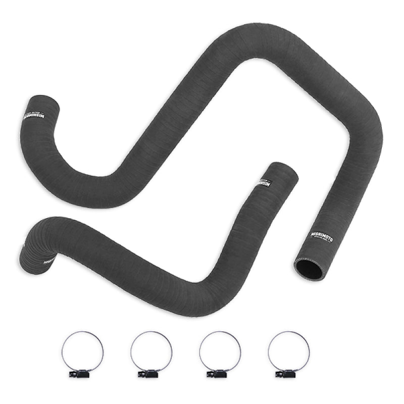 Mishimoto 2012+ Jeep Wrangler 6cyl Matte Black Silicone Hose Kit.