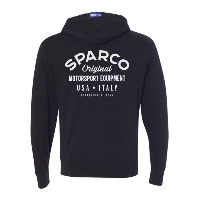 Sparco Sweatshirt ZIP Garage BLK - Medium.