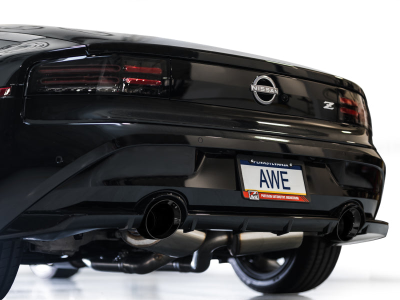 AWE 2023 Nissan Z RZ34 RWD Track Edition Catback Exhaust System w/ Diamond Black Tips.