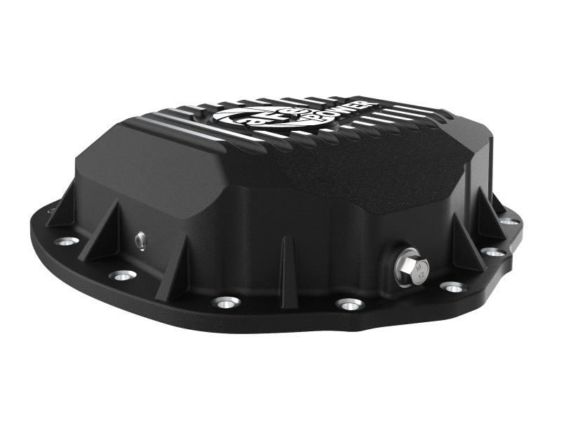 aFe 2020 Chevrolet Silverado 2500 HD  Rear Differential Cover Black ; Pro Series w/ Machined Fins.