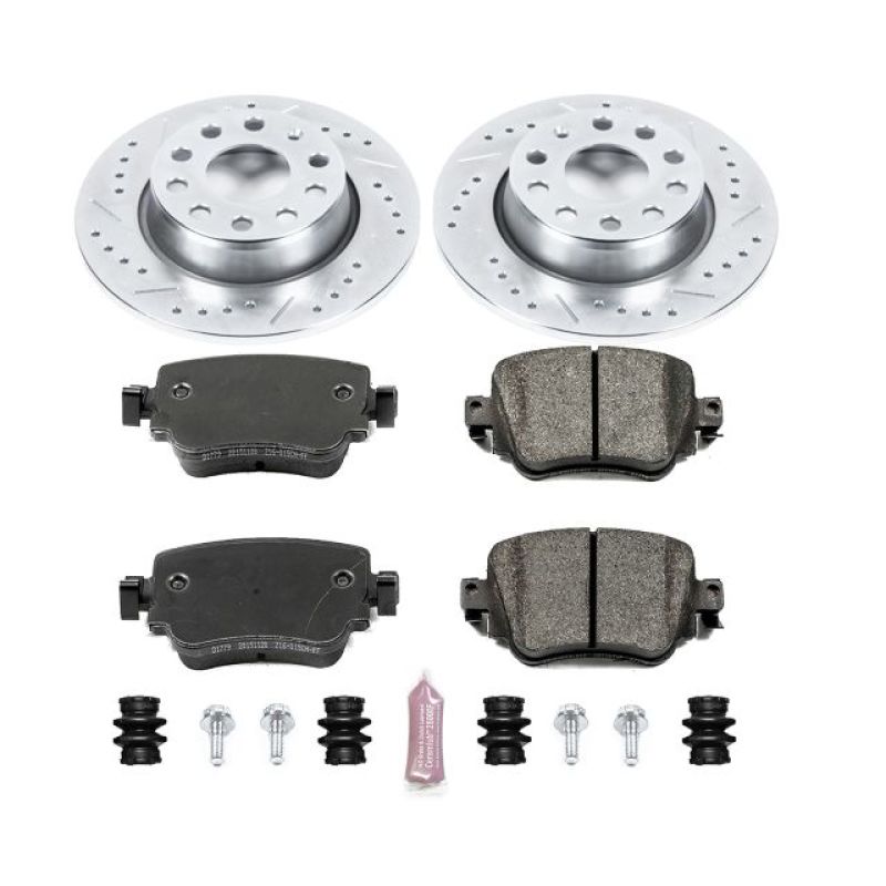 Power Stop 15-18 Volkswagen Golf Rear Z23 Evolution Sport Brake Kit.