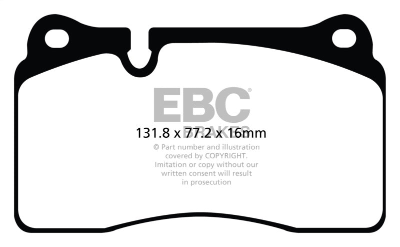 EBC Brakes Redstuff Ceramic Brake Pads.