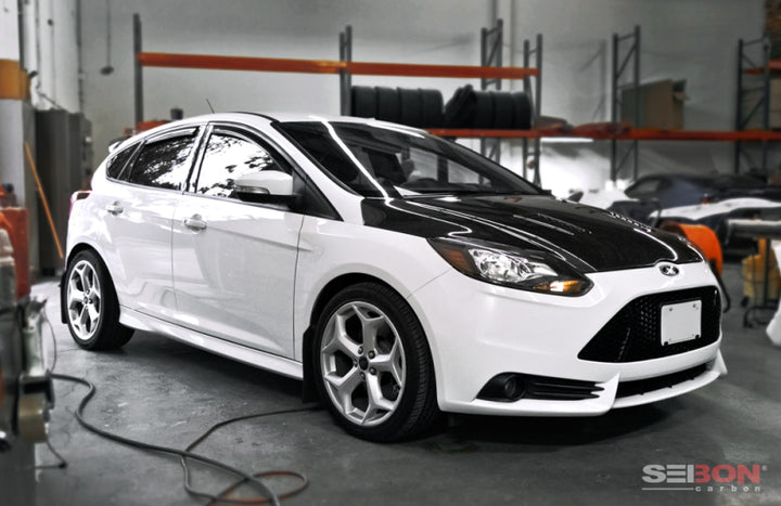 Seibon 12-13 Ford Focus RS-Style Carbon Fiber Hood.