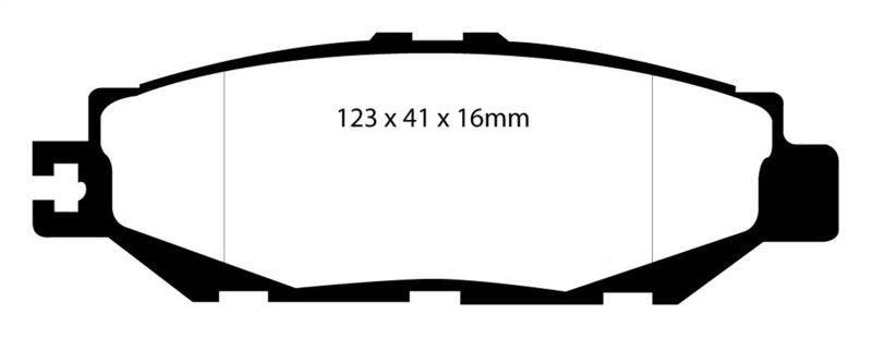 EBC 93-94 Lexus LS400 4.0 Yellowstuff Rear Brake Pads.