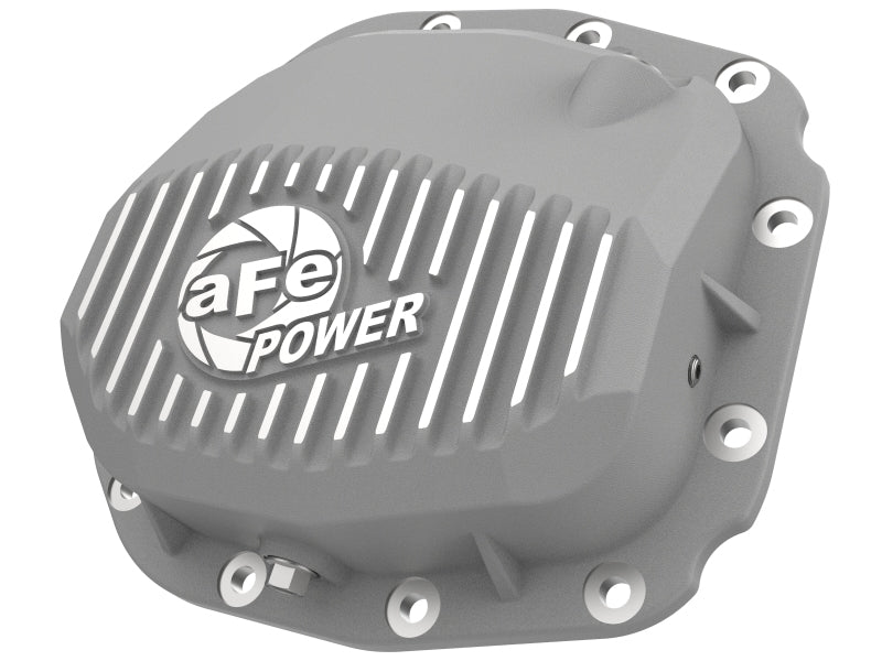 aFe Street Series Rear Differential Cover Raw w/ Fins 15-19 Ford F-150 (w/ Super 8.8 Rear Axles).