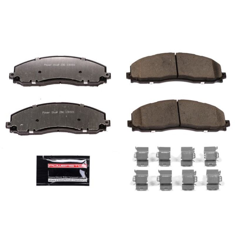 Power Stop 12-19 Ford F-250 Super Duty Front Z36 Truck & Tow Brake Pads w/Hardware.