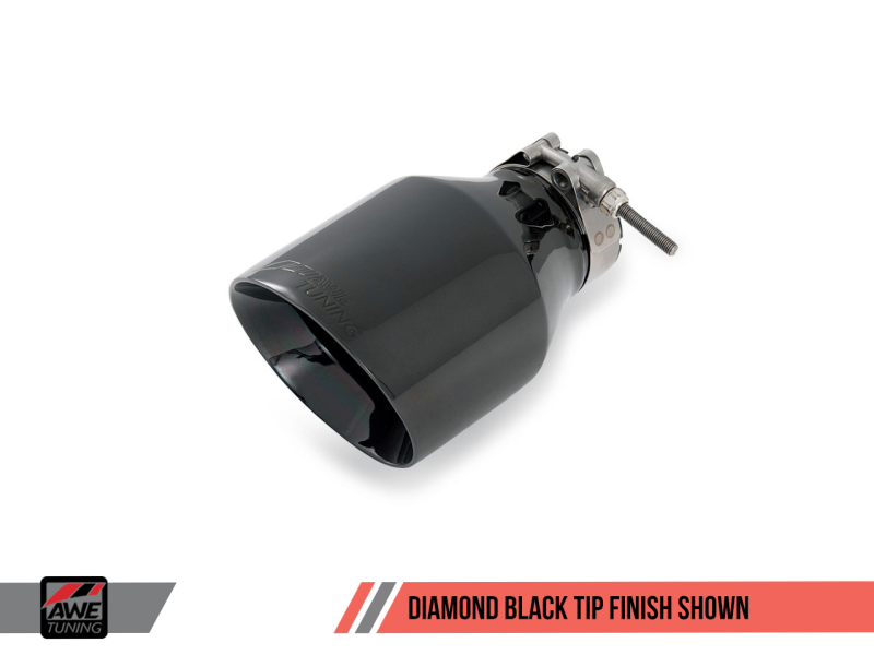 AWE Tuning Mk5 Jetta Mk6 Sportwagen 2.5L Track Edition Exhaust - Diamond Black Tips.