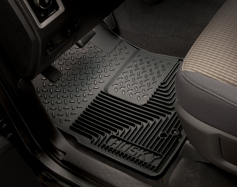 Husky Liners 94-01 Dodge Ram 1500/2500/3500/80-96 Ford Bronco Heavy Duty Black Front Floor Mats.