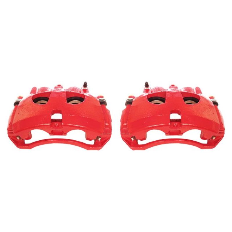 Power Stop 09-10 Dodge Ram 2500 Front Red Calipers w/Brackets - Pair.