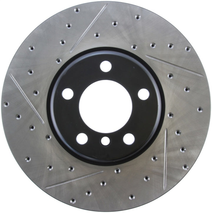 StopTech BMW 12-15 335i / 2014 428i / 2015 235i/228i Front Right Slotted & Drilled Sport Brake Rotor.