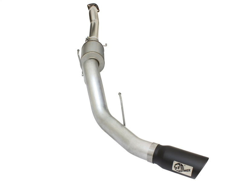 aFe Atlas Exhausts 4in Cat-Back Aluminized Steel Exhaust Sys 2015 Ford F-150 V6 3.5L (tt) Black Tip.