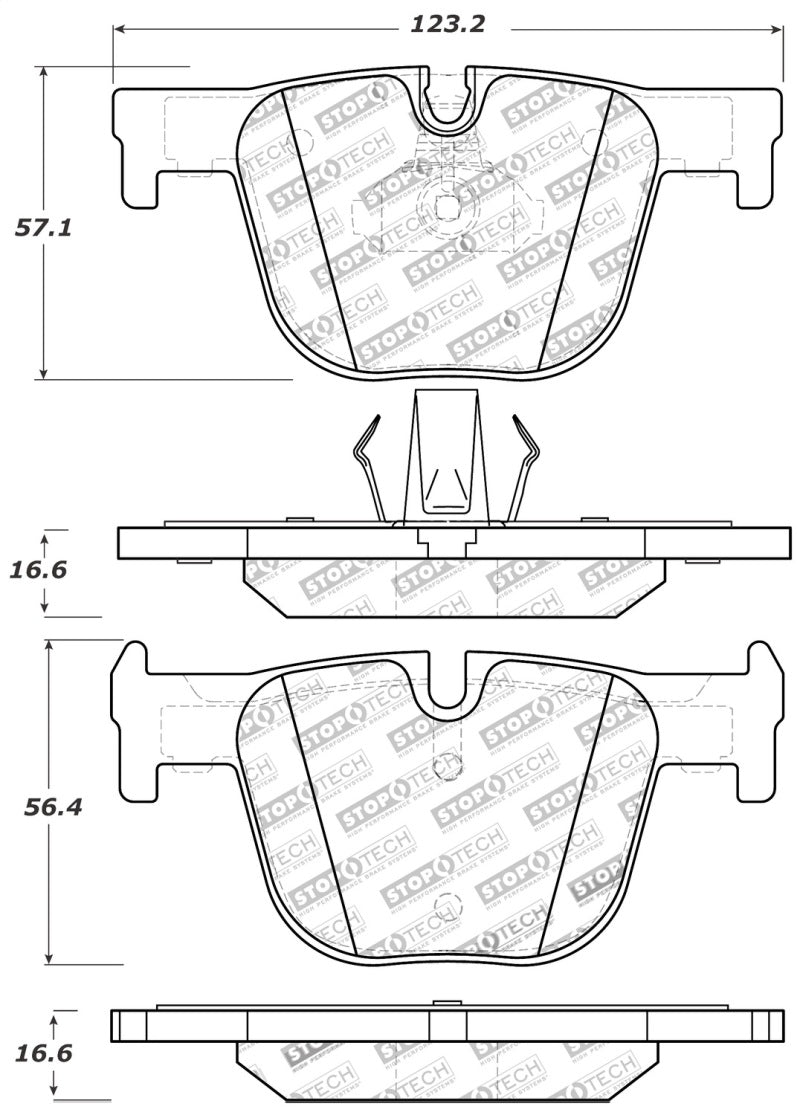 StopTech Performance Brake Pads.