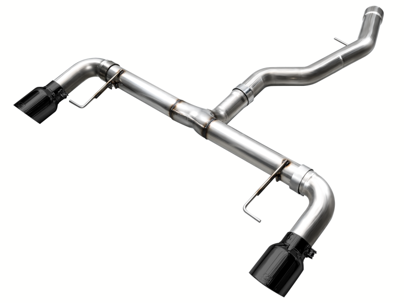 AWE 19-23 BMW 330i / 21-23 BMW 430i Base G2X Track Edition Axle Back Exhaust - Diamond Black.