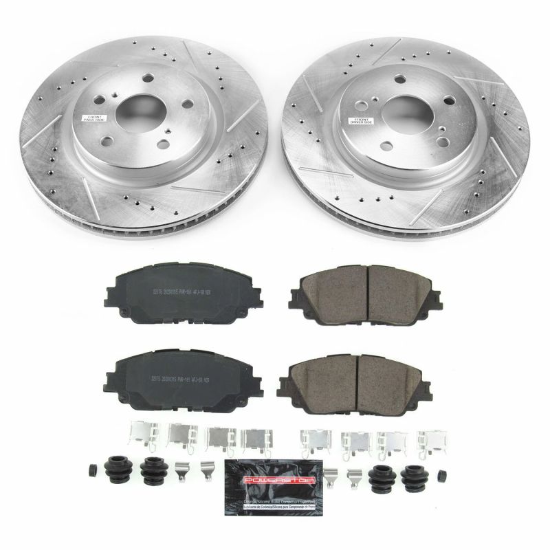 Power Stop 2019 Toyota Avalon Front Z23 Evolution Sport Brake Kit.