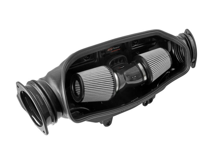 aFe 2020 Corvette C8 Track Series Carbon Fiber Cold Air Intake System With Pro DRY S Filters.