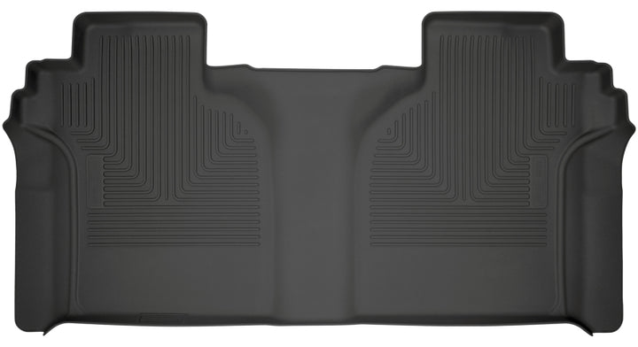 Husky Liners 2019 Chevrolet Silverado 1500 Crew Cab WeatherBeater Black 2nd Row Floor Liners.