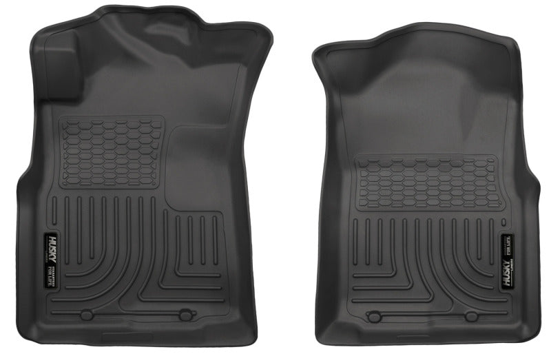 Husky Liners 05-15 Toyota Tacoma Crew/Extended/Standard Cab WeatherBeater Front Black Floor Liners.