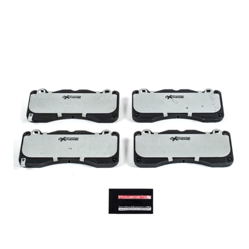 Power Stop 15-19 Ford Mustang Front Z26 Extreme Street Brake Pads w/Hardware.