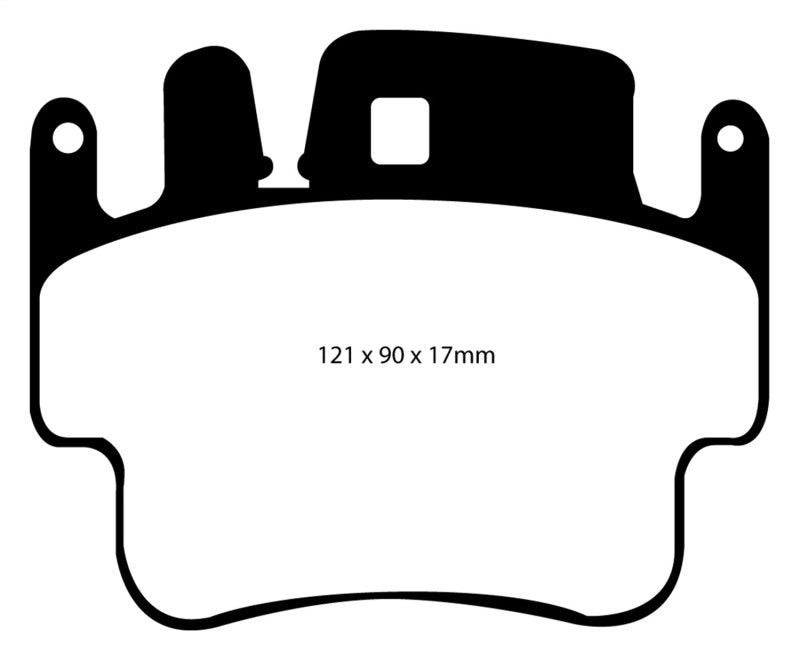 EBC 98-05 Porsche 911 996 3.4 Carrera 2 (Iron Rotor) Redstuff Frt Brake Pad (Check EBC Fit Guide).