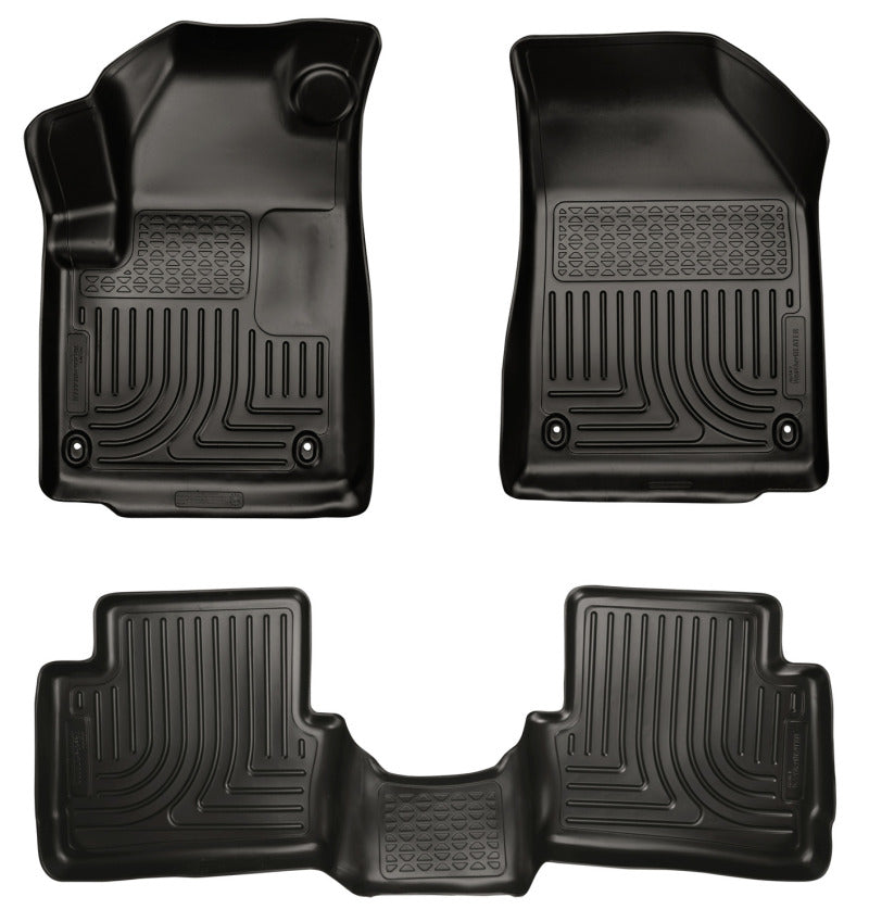 Husky Liners 2013 Dodge Dart WeatherBeater Black Front & 2nd Seat Floor Liners.