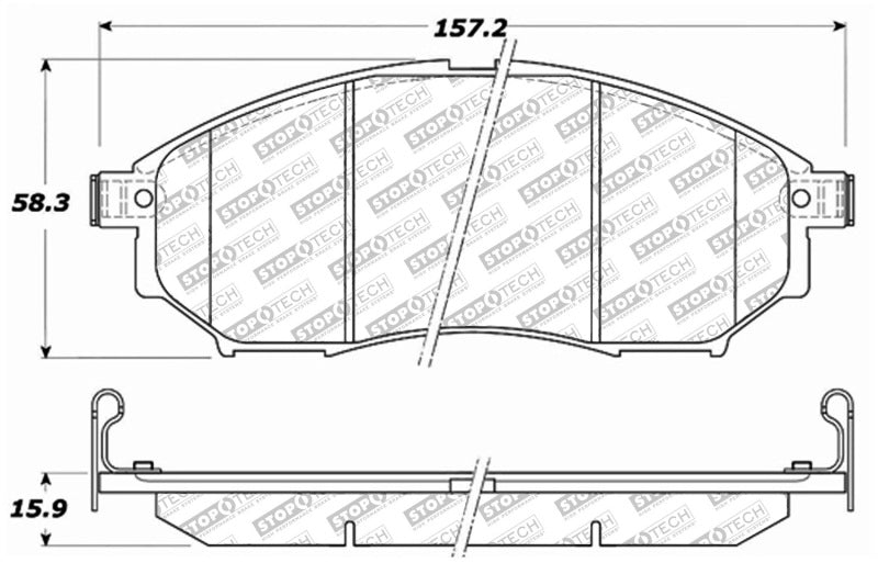 StopTech Street Select Brake Pads - Rear.