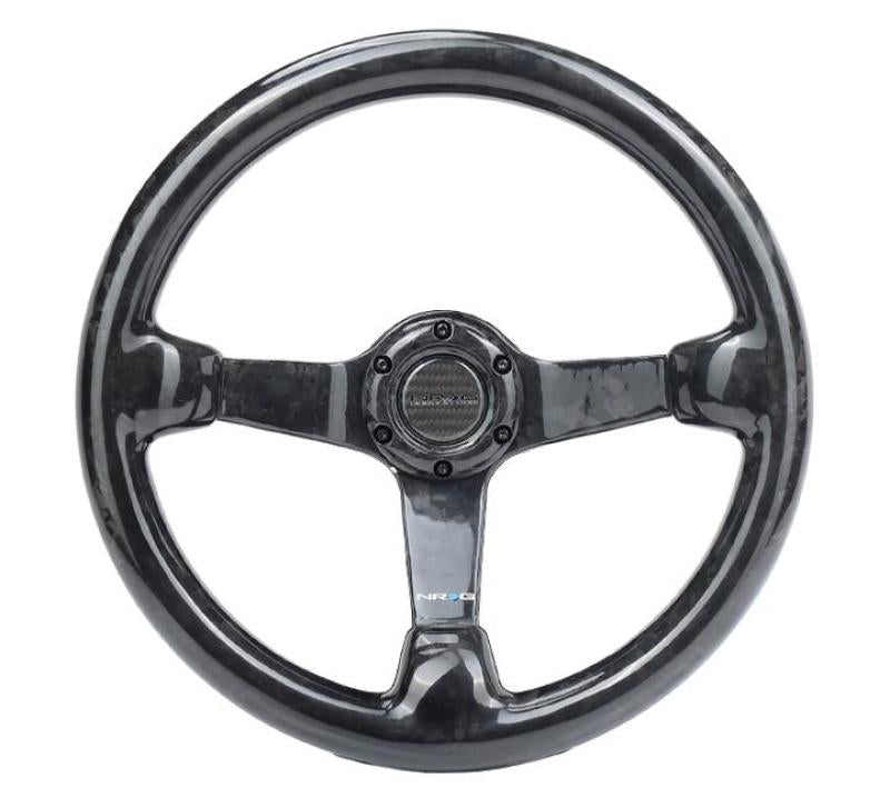 NRG Forged Carbon Fiber Steering Wheel (350mm / 3in. Deep).