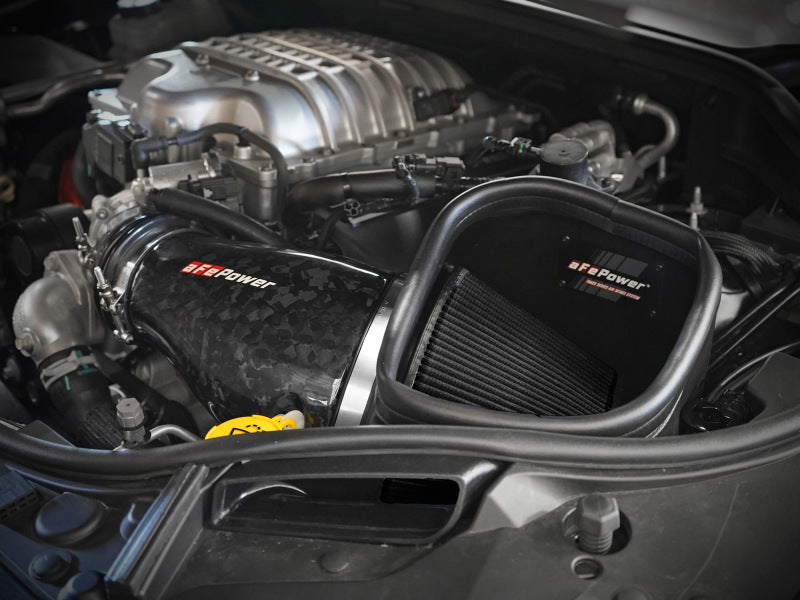 aFe 2021 Dodge Durango SRT Hellcat Track Series Carbon Fiber Cold Air Intake System w/ Pro 5R Filter.
