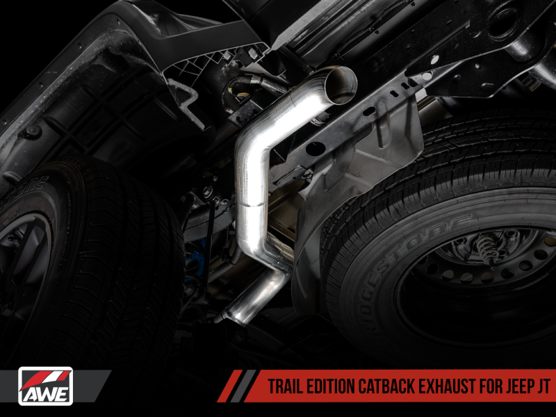 AWE Tuning 20-21 Jeep Gladiator JT 3.6L Trail Edition Cat-Back Exhaust.